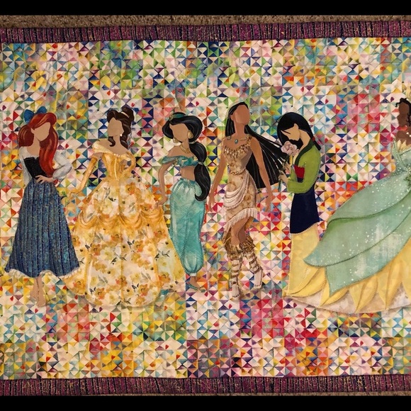 “Middle School” Disney Princesses Art Quilt